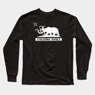 Cthulifornia Republic (White) Long Sleeve T-Shirt